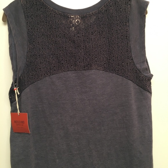 Mossimo Supply Co. Purple Tank Top Lace Embellishment Medium - Picture 5 of 6